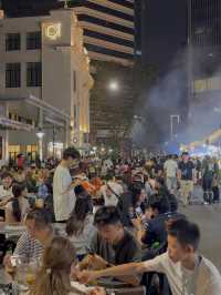 The Heartbeat of Satay Street on a Busy Weekend