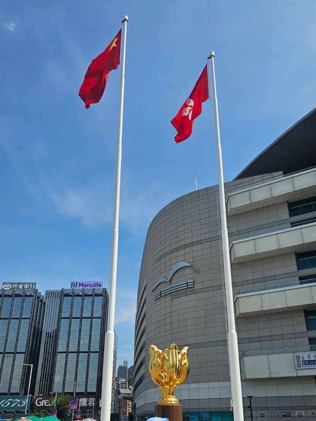 中國旅客必到的香港景點之一：金紫荊廣場