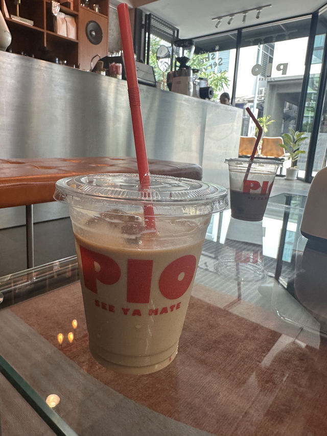 Pio Coffee ร้านกาแฟที่ซ่อนตัวอยู่ในซอยนาจอมเทียน 1