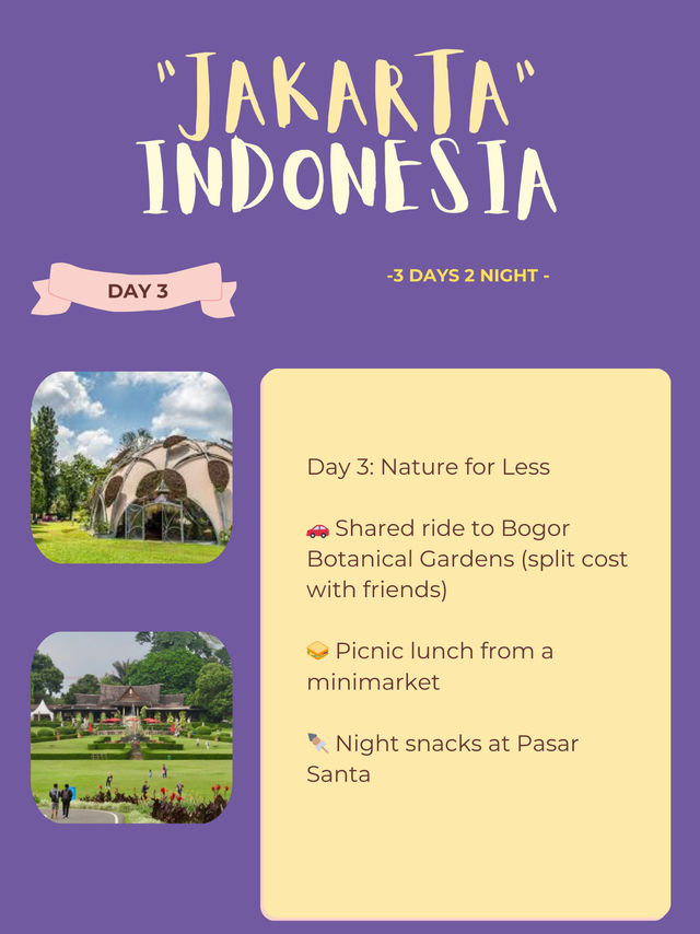 🇮🇩 Jakarta Itinerary 3days