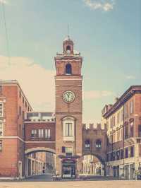 Time in Solitude: A Quiet Afternoon at the Clock Tower of Porta Reno, Ferrara