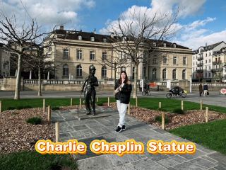🎩 Charlie Chaplin Statue อนุสาวรีย์ของราชาตลกโลก ริมทะเลสาบเจนีวา