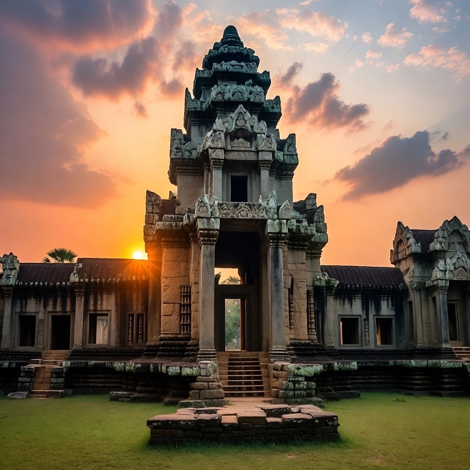 Evening Light Around Angkor Wat | Trip.com Siem Reap