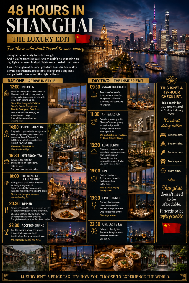 48 HOURS IN SHANGHAI — THE LUXURY EDIT 🇨🇳