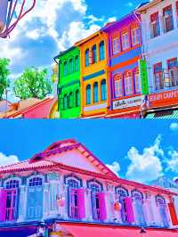 哈芝巷是一個充滿藝術氣息的地方💛，鮮豔的顏色讓讓一走近箱子裡就宛若進入了上帝的調色盤中🌸