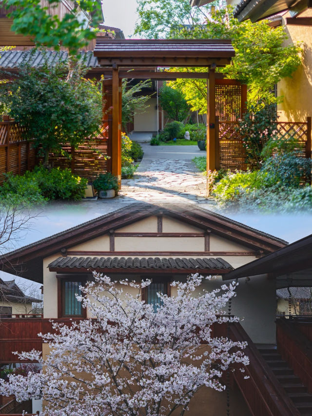 江南水鄉的風情，烏鎮悅景莊花間堂，住進園林裡的唐風小院