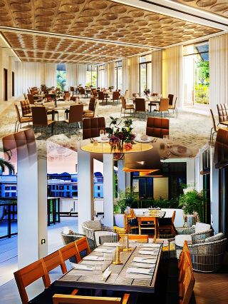 The most beautiful hotel in Naples, USA, is the AC Hotel Naples 5th Avenue.
