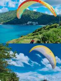 跟着我上天下海：普吉島滑翔傘
