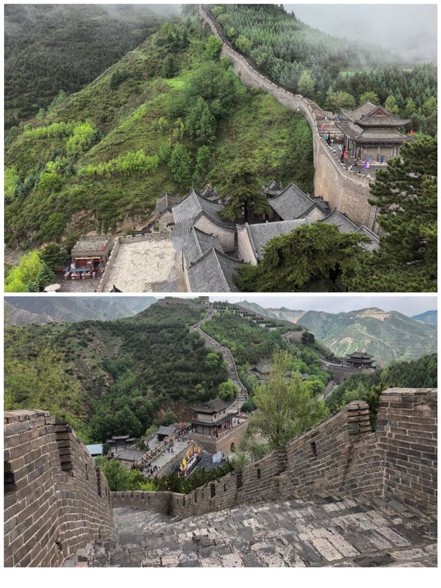 山西雁門關中華第一關山巒蜿蜒景色壯美了不起