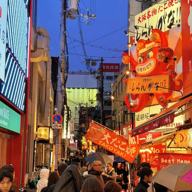 우와! 오사카 첫날에 이런 석양을 보다니… 심지어 폭우 뒤에! 🌅