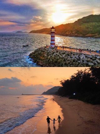 완닝 선저우 반도의 수영장이 있는 해변 빌라에 1인당 200위안으로 숙박할 수 있습니다.