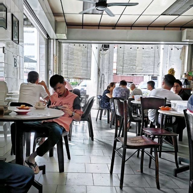 Nostalgic vibe coffee shop in a small town.