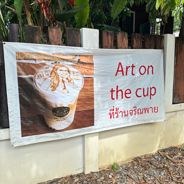 Art on the cup เมนูน่ารักๆที่จริณพาย📍