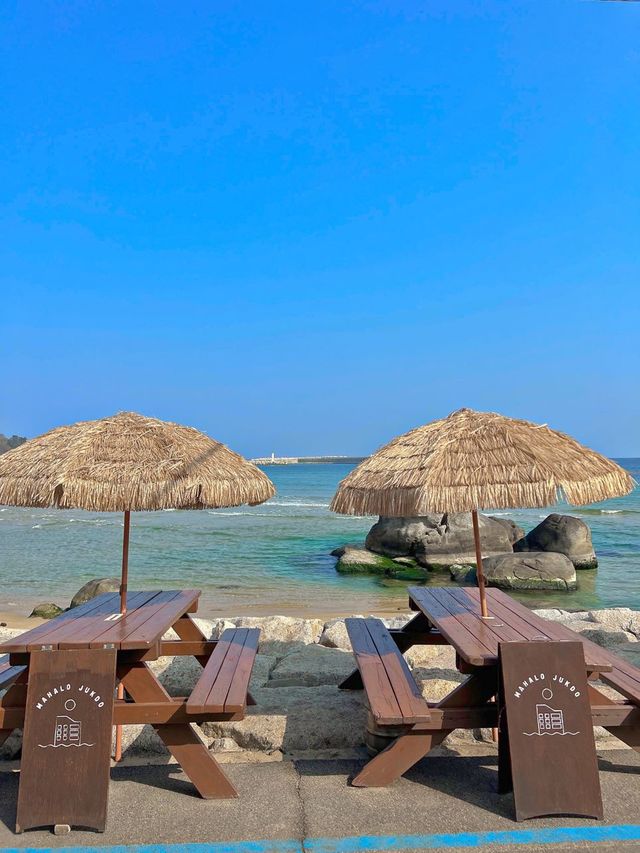 죽도해변뷰 카페 마할로☕️