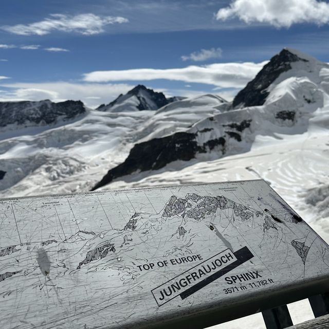 少女峰看阿萊奇冰川（Aletsch Glacier）