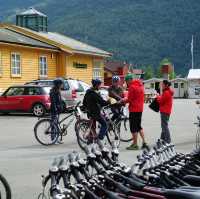 Bicycling and Walking around Flam, Norway