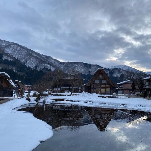 Shirakawago under the snow