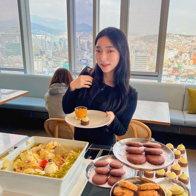 뷰맛집 호텔 레스토랑에서 점심뷔페 고고🫶🏻