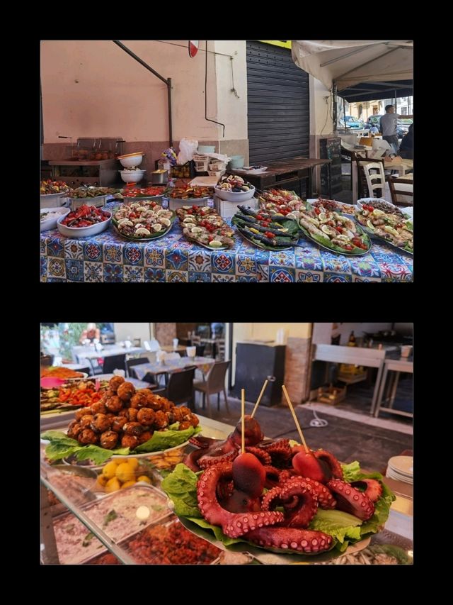 【西西里巴勒莫】歷史建築加美食市場，遊輪岸上遊