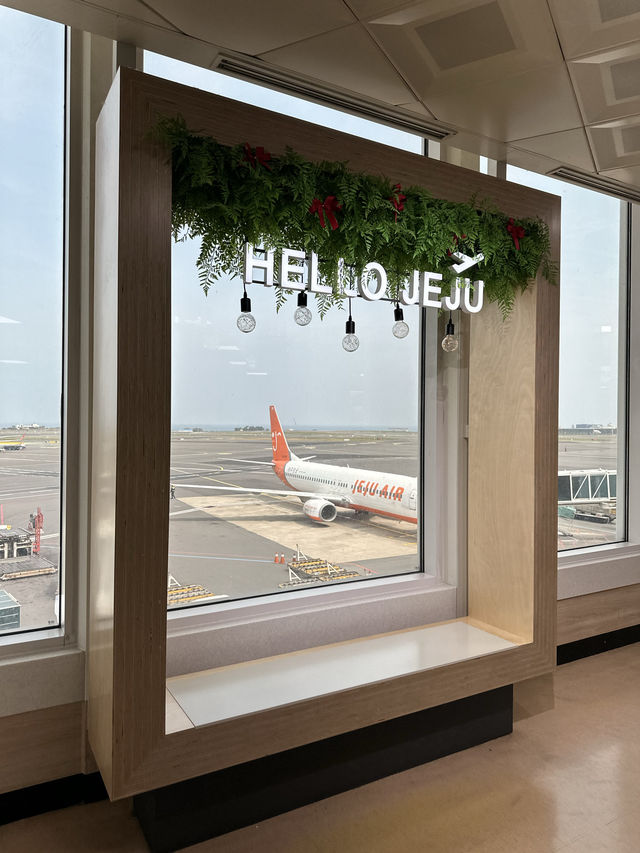제주여행의 마무리는 ✈️ 제주공항 전망대에서 오션뷰 즐기기!
