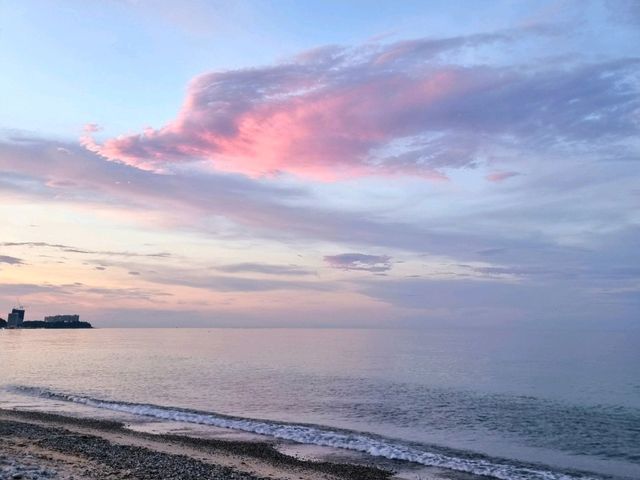 강릉여행 필수코스! 노을 맛집 : 🏖주문진해수욕장🌅🩵💛💙🧡
