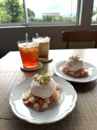 【福岡カフェ】並んでても食べたいスイーツがそこに🍑✨️