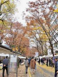 ถนนสุดโรแมนติกกับกำแพงหินอันสวยงามข้างพระราชวังต็อกซู🍁