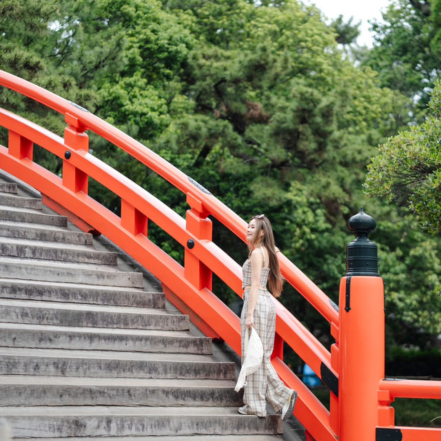 Sumiyoshi Shrine ศาลเจ้าเก่าแก่ ถ่ายรูปสวย