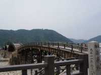 夏季的錦帶橋與岩國城