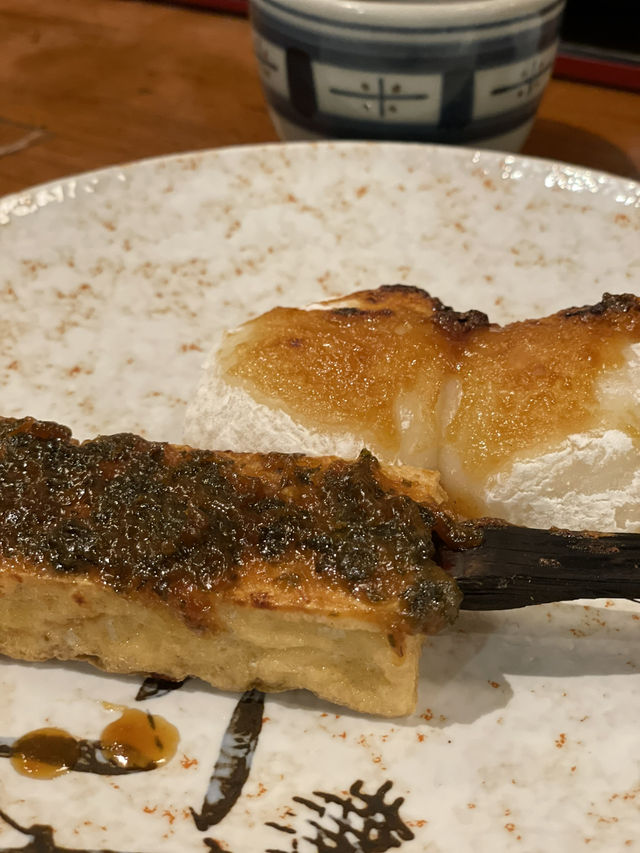 【福島×冬の旅】注文してから目の前の囲炉裏で焼き上げてくれる田楽