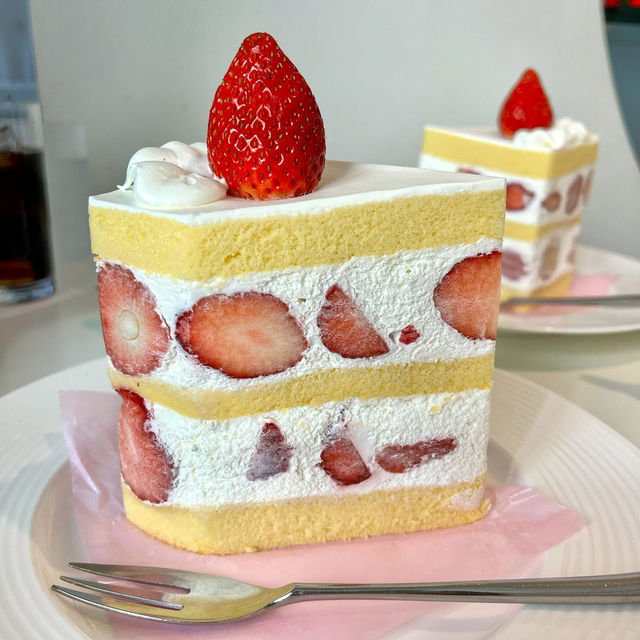 Double Strawberry Shortcake at Takano Fruit Parlor, Shinjuku