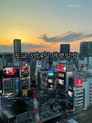 도쿄 3박 4일 일정을 소개합니다!
