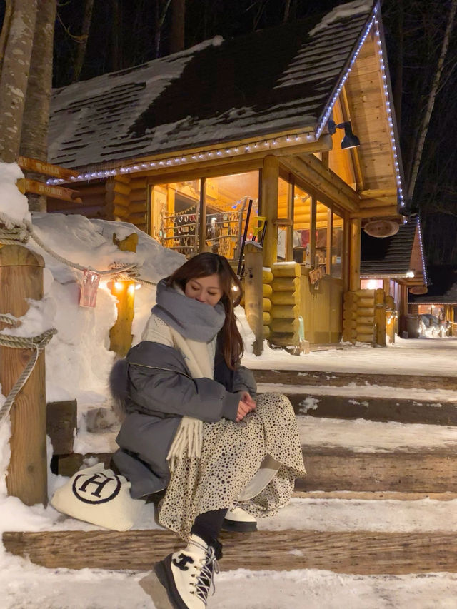 北海道富良野⛄️雪國森林精靈露台