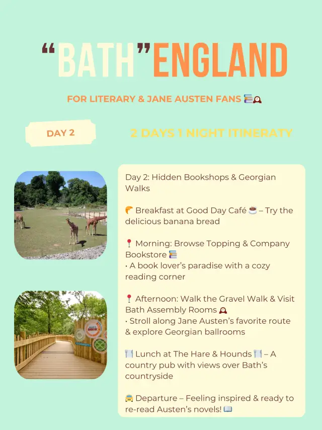 Bath for Literary & Jane Austen Fans 📚🕰️