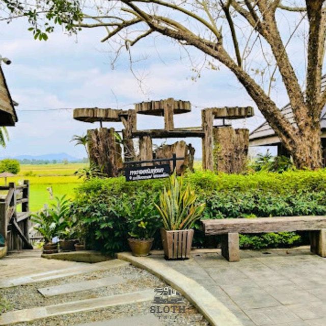🧉 วิวทุ่งนาเขียวขจีที่ ระเบียงกาแฟ