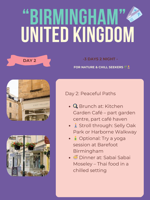 Birmingham 3-days itinerary ❤️