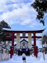 📍青森善知鳥神社｜雪國裡的紅色信仰之路