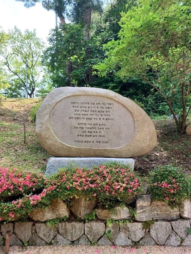 고요한 숲 속에서 마음을 돌아보는 시간