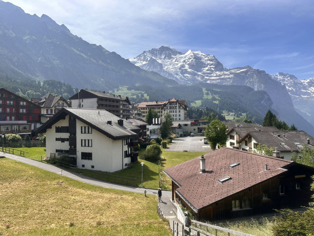 海拔1274公尺的山中小鎮溫根（Wengen）