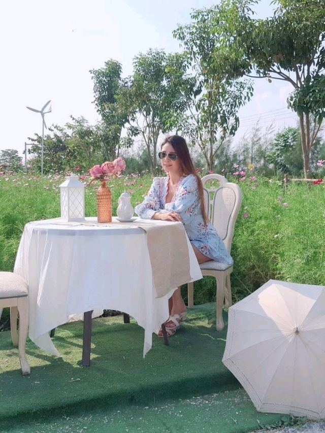 สวนดอกไม้ บ้านไร่นายรุ่ง กาญจนบุรี