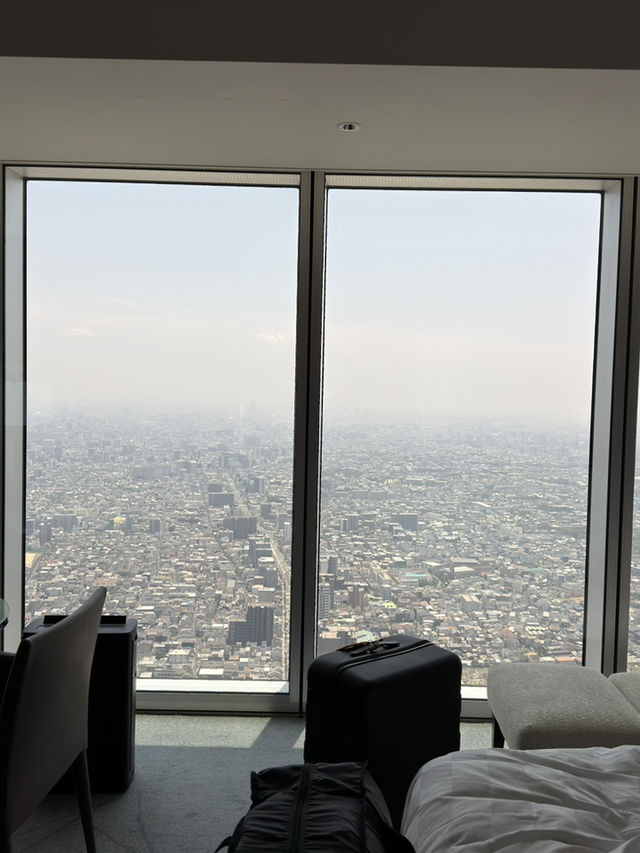 把阿倍野Harukas300的景色收入酒店房間 - 大阪萬豪都酒店