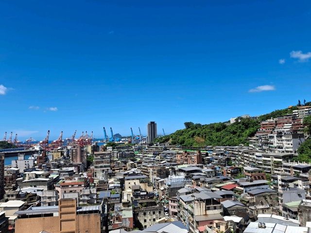 Beautiful views at the top of Keelung Tower, Taiwan