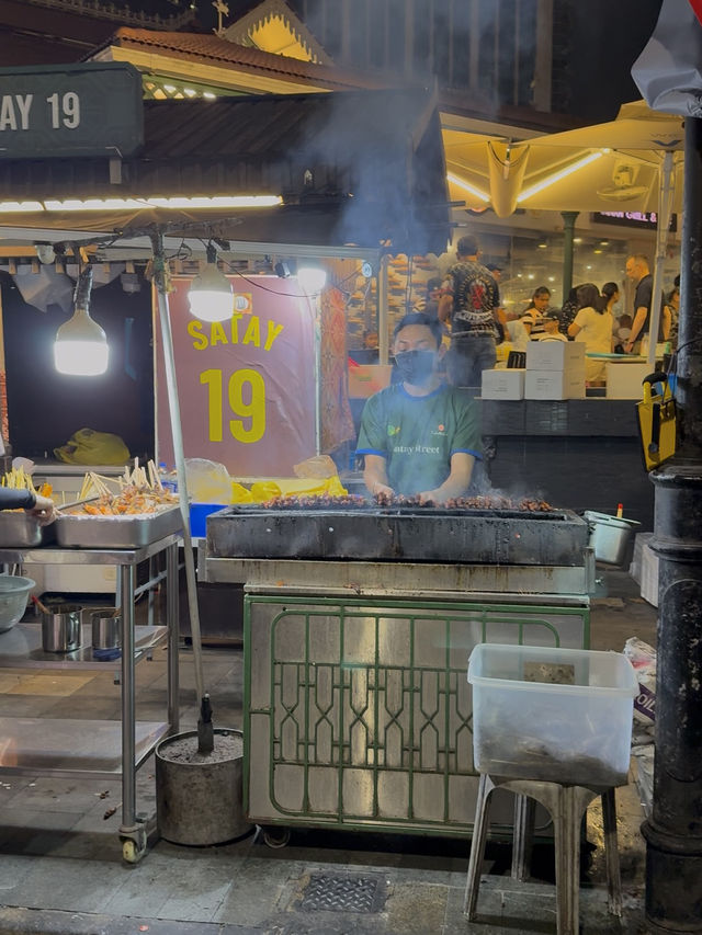 The Heartbeat of Satay Street on a Busy Weekend