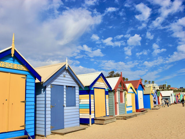 Where the Sea Meets the Iconic Bathing Boxes: Brighton Beach  Where the Sea Meets the Iconic Bathing Boxes: Brighton Beach