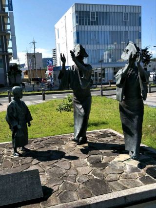 Primarily used as a transportation hub and event venue, #Fukuchiyama Station North Exit Park - Fukuchiyama City, Kyoto Prefecture, Japan