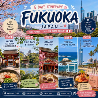 🇯🇵 福岡五日遊:完美新手行程 🍜✨