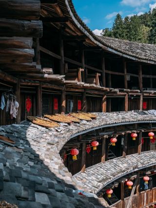 中國福建土樓，宛如電影佈景的古老村落