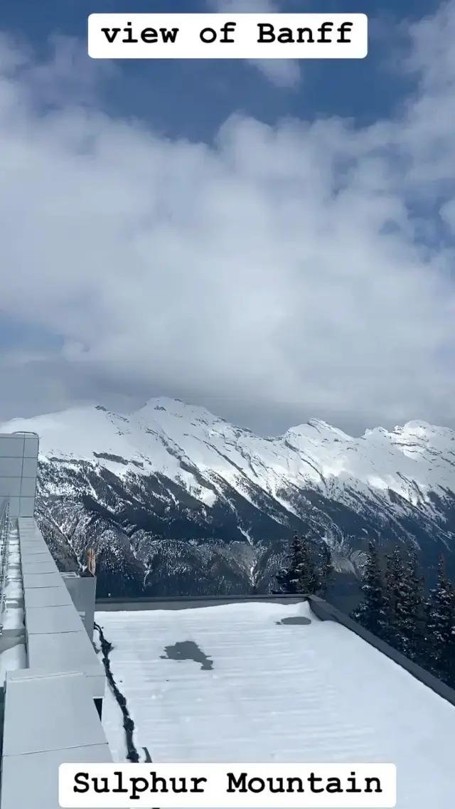 Banff from the top of Sulphur Mountain