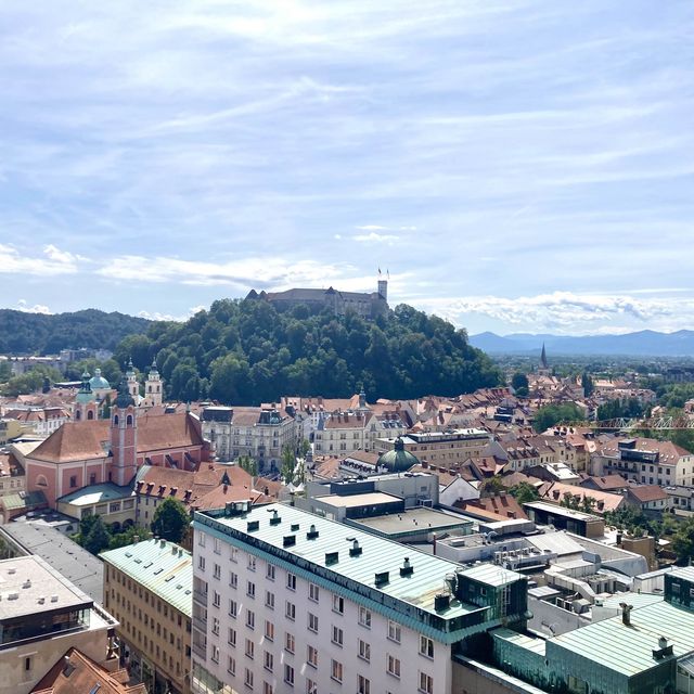 Ljubljana - picturesque, romantic city. 