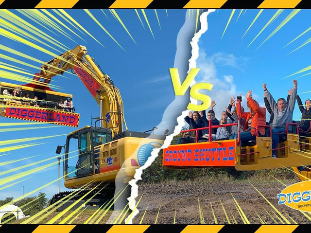 Digger fun at digger land Durham 